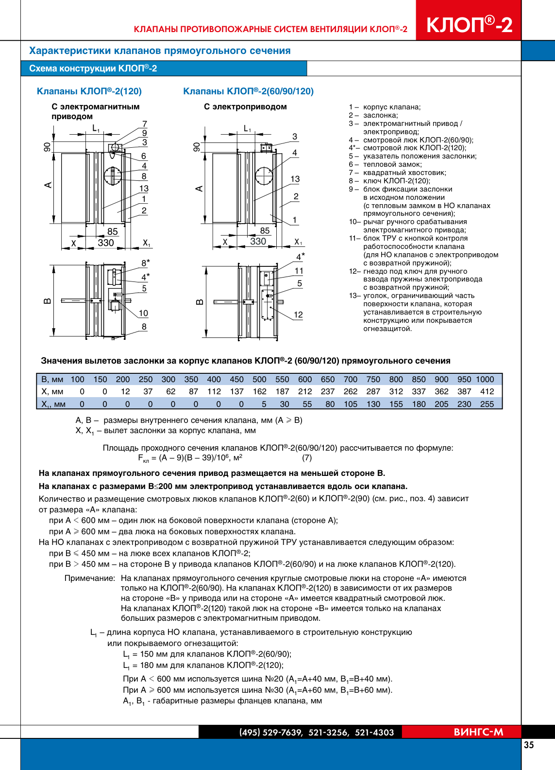 Клапан КЛОП-2(60/90/120)-НЗ — обычного и специального исполнения