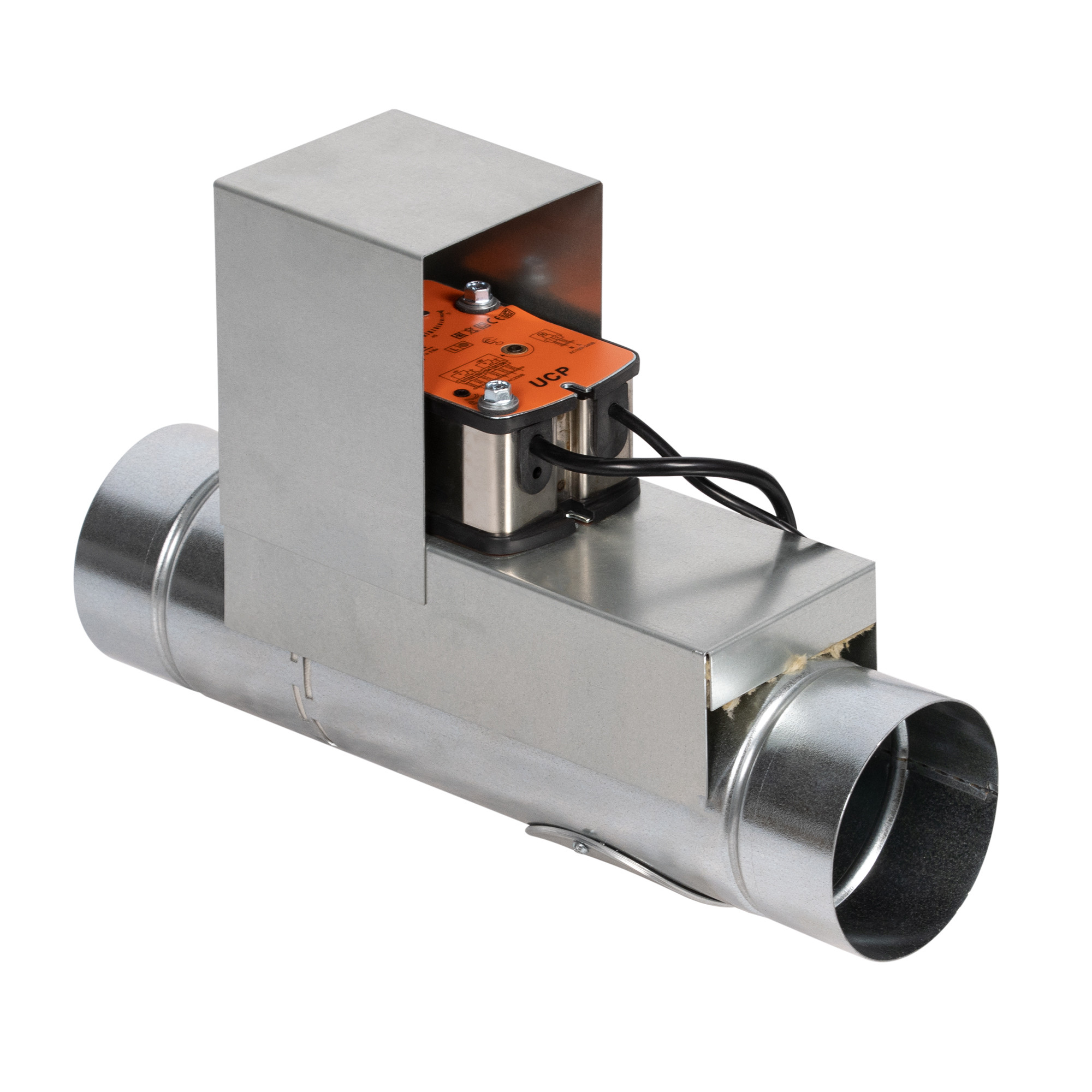 Клапан противопожарный SHUFT SHFDO-90-O-d225-MB230-F-0-0-0, Ø225 мм, EI 90